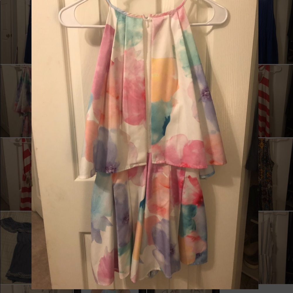 L’atiste Watercolor Floral Romper - Picture 3 of 3